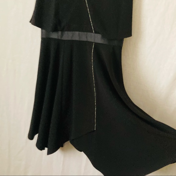 Hailstones Heritage Black Sleeveless Cape Dress - Picture 4 of 10